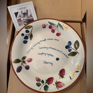 Longaberger Berry Serving Plate - New